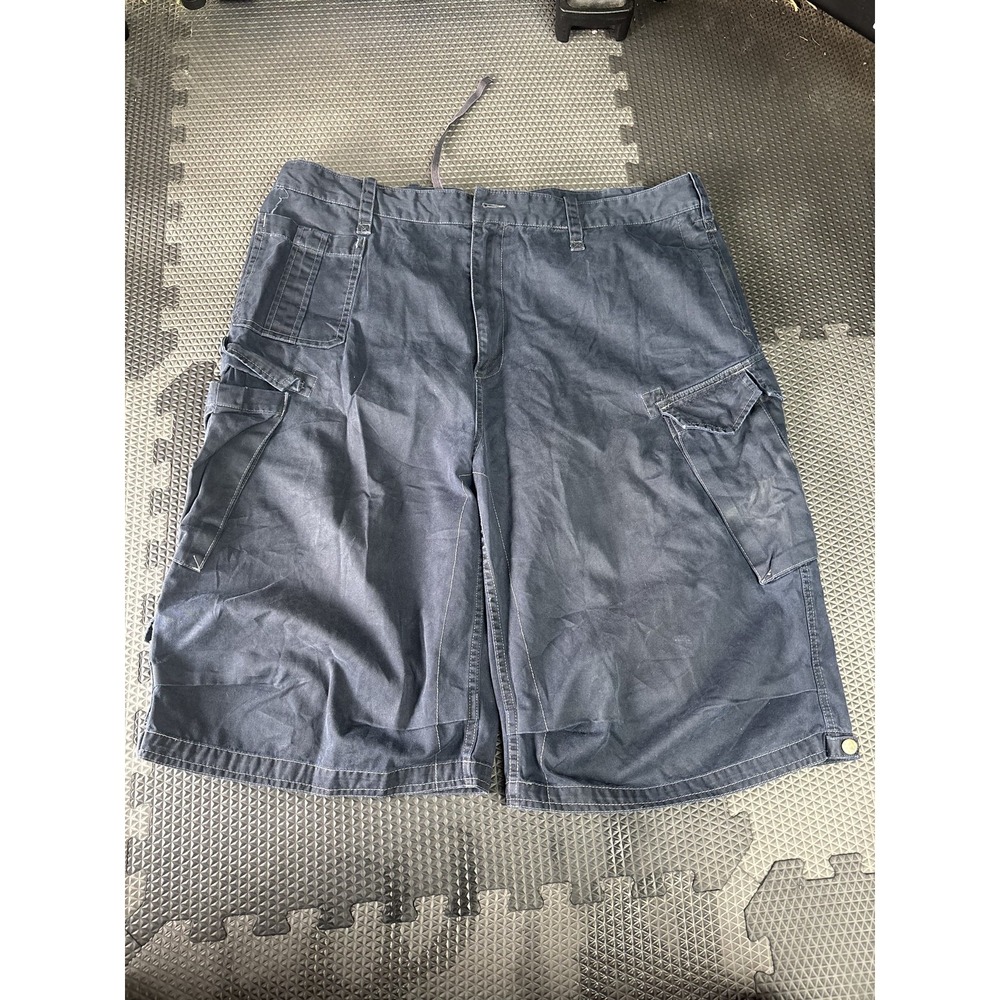 Nautica Jeans Company Men's Cargo Shorts Size 42 Blue 100% Cotton Hong Kong